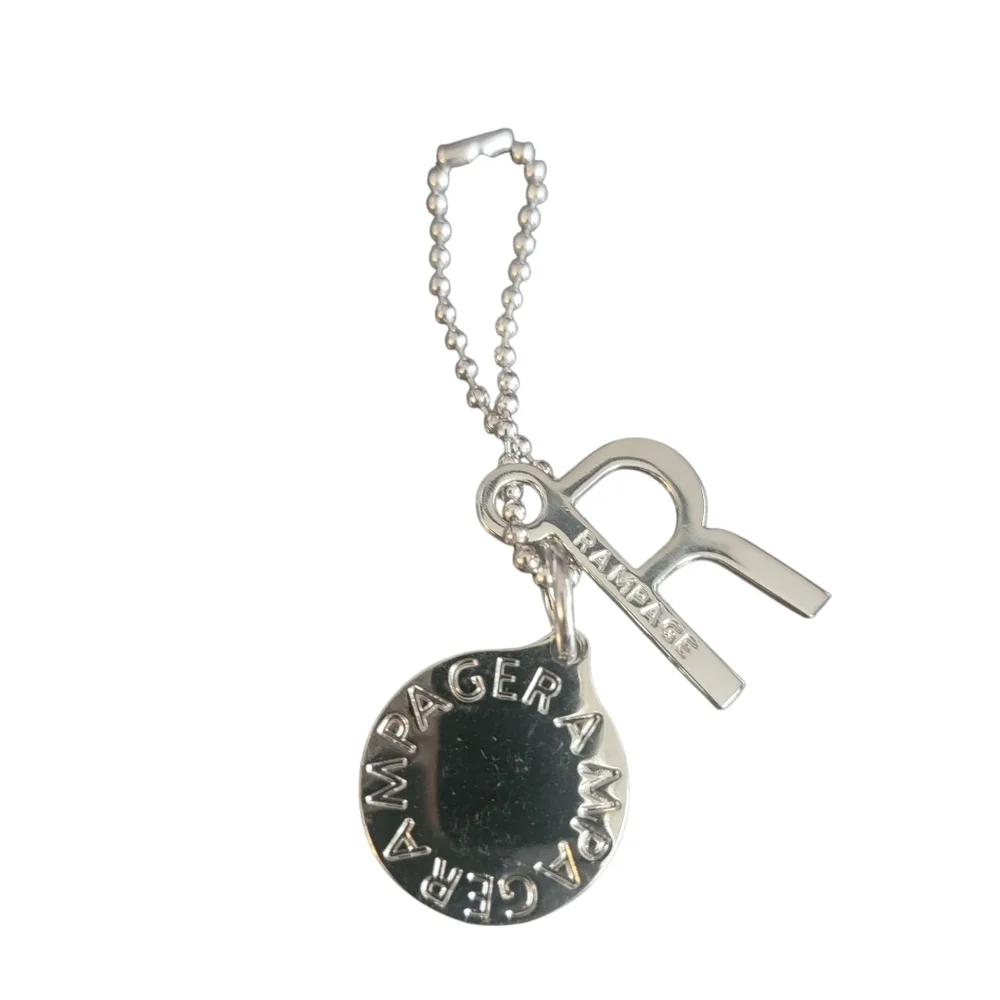 Rampage Shiny Silver Keychain